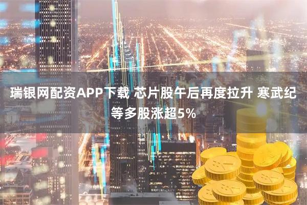 瑞银网配资APP下载 芯片股午后再度拉升 寒武纪等多股涨超5%