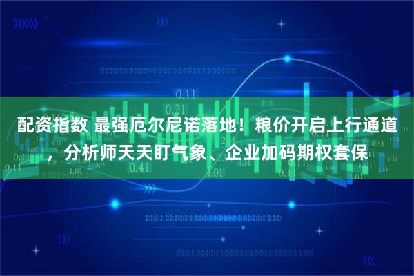 配资指数 最强厄尔尼诺落地!粮价开启上行通道,分析师天天盯气象、企业加码期权套保